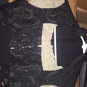 Renaissance Festival crop top corset